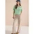 Cecil Dames Basic geribd Shirt in Groen