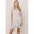 Frankie&Liberty gebloemde off shoulder jurk blauw