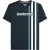 Lambretta Heren Racing Stripe T-shirt (Marine/rookblauw)