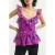 French Connection Aden Bai Lurex Frill Cami Top Dahlia