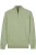 Baileys Half-Zip Sweater groen, Effen