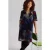 White Stuff June Velvet Dress Navy Multi