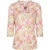 Mountain Warehouse Dames Petra Blouse met Bladerenprint en Driekwart Mouwen (Koraal)