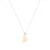 Luxeketting, metaallegering adak en oranje agaat gerhodineerd