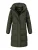 Marikoo dames lange gewatteerde winterjas Tabiaa XVI met capuchon & fleece