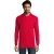 SOLS Heren Ster Poloshirt met Lange Mouwen (Rood)