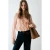 Mango blouse met ruches – pastelroze