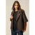 Oltre Double-breasted Wool Blend Cape With Brooch Brown