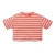 Z8 kids cropped shirt Gaia oranje/lichtgeel/koraal