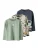 NAME IT Shirt ‘NMMNiko’  taupe / navy / brokaat / pastelgroen