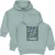 QPI hoodie met backprint mintgroen