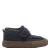 Mango Kids leren enkelboots – marineblauw
