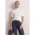 Shirt met col in ribbelpatroon