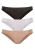 LASCANA Slip  nude / zwart / wit