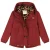 Tumble ’n Dry winterjas met panterprint – donkerrood