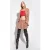 PINKO Canello Gonna Diagonale Compac Beaver Fur