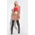 PINKO Canello Gonna Diagonale Compac Beaver Fur