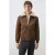 Mango Man suèdelook winterjas met teddy details – middenbruin