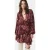 IRO Paris Azula Dress Multico Burgundy