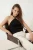 TRENDYOLMİLLA Dames Zwart Effen Mouwloos Getailleerd Blouses