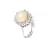 Pink Culture Pearl Ring 8-9 mm verstelbare zirkoniumoxiden 925