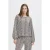 ICHI top met zebraprint donkerbruin