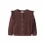 NAME IT MINI rechtvallend gebreide vest met ruches – donkerrood