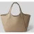 Boss shopper van echt leer met labeldetail