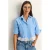 Dames Cropped Poplin Shirt