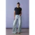 Textuur Ribbel Crop Blouse