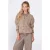 Poools gebreid vest met wol – beige
