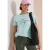 Shirt met boothals en Wording Artwork
