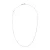 Collar afwisselend kabel ketting Diamonds 0,10 Cts 18K wit