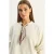 Ronde Hals Geribd Sweatshirt met Sjaal Accessoire Detail