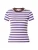 TOPSHOP Shirt ‘SALLY’  chocoladebruin / violetblauw / wit