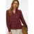 VERO MODA gebloemde blouse donkerrood