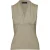 Mouwloze top met gedrapeerde V-hals van viscose-elastaanjersey