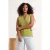 Trendyol Curve Dames Groen Effen Mouwloos Getailleerd Grote maten Blouses