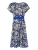 TATUUM Jurk ‘Tikini’  ecru / blauw / navy