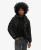 Superdry Vrouwen Gewatteerd Jack van Microvezel met Capuchon Zwart