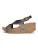 Bayton Sandalen met riem ‘Rea’  donkergrijs / zwart
