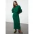 TRENDYOLMİLLA Dames Groen Effen Midi Lang Casual Bodycon Jurken