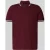 MCNEAL slim fit poloshirt met contraststrepen en ritssluiting