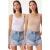 Fitted U-hals Gebreide 2-Pack Tanktop