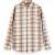 Scotch & Soda Yarn Dye Check Roll Up Shirt Brown Check