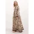 Geprinte V-hals Maxi-jurk