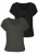 LASCANA Shirt  donkergroen / zwart