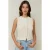 Aansluitende Crew Neck Gilet met Knopen Detail