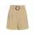 VILA regular fit short met ceintuur – groen