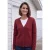 Vest met V-hals en knoopsluiting